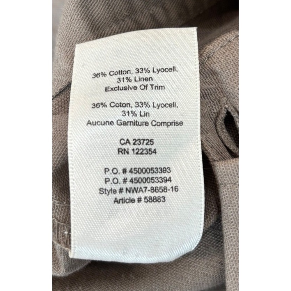NWOT Aritzia Wilfred Free taupe long sleeve boiler suit jumpsuit womens' size 2 - Picture 12 of 12